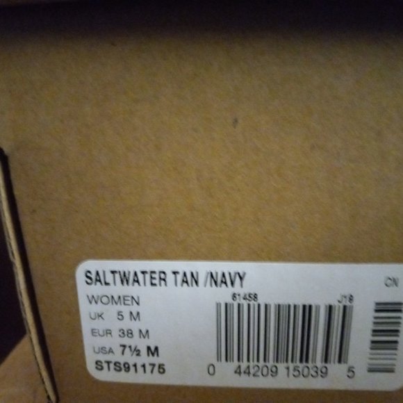 SPERRY Top Sider Saltwater Duck Waterproof Boots 91175 Navy+ Brown Leather 7.5 - Picture 13 of 14